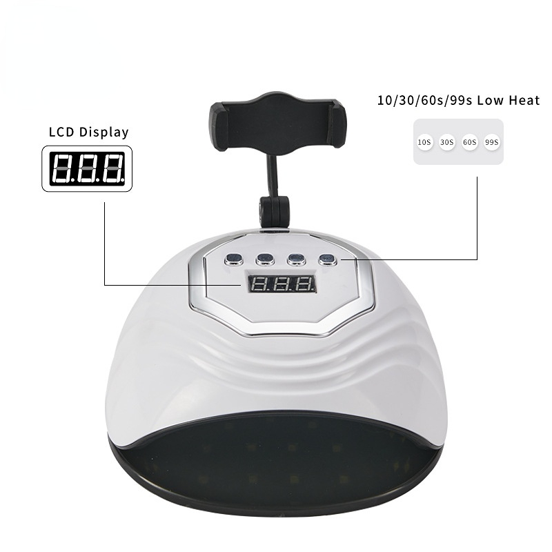 새로운 매니큐어 Phototherapy 빛 86W 휴대 전화 스탠드 매니큐어 라이트 더블 라이트 네일 토스터 램프 도매